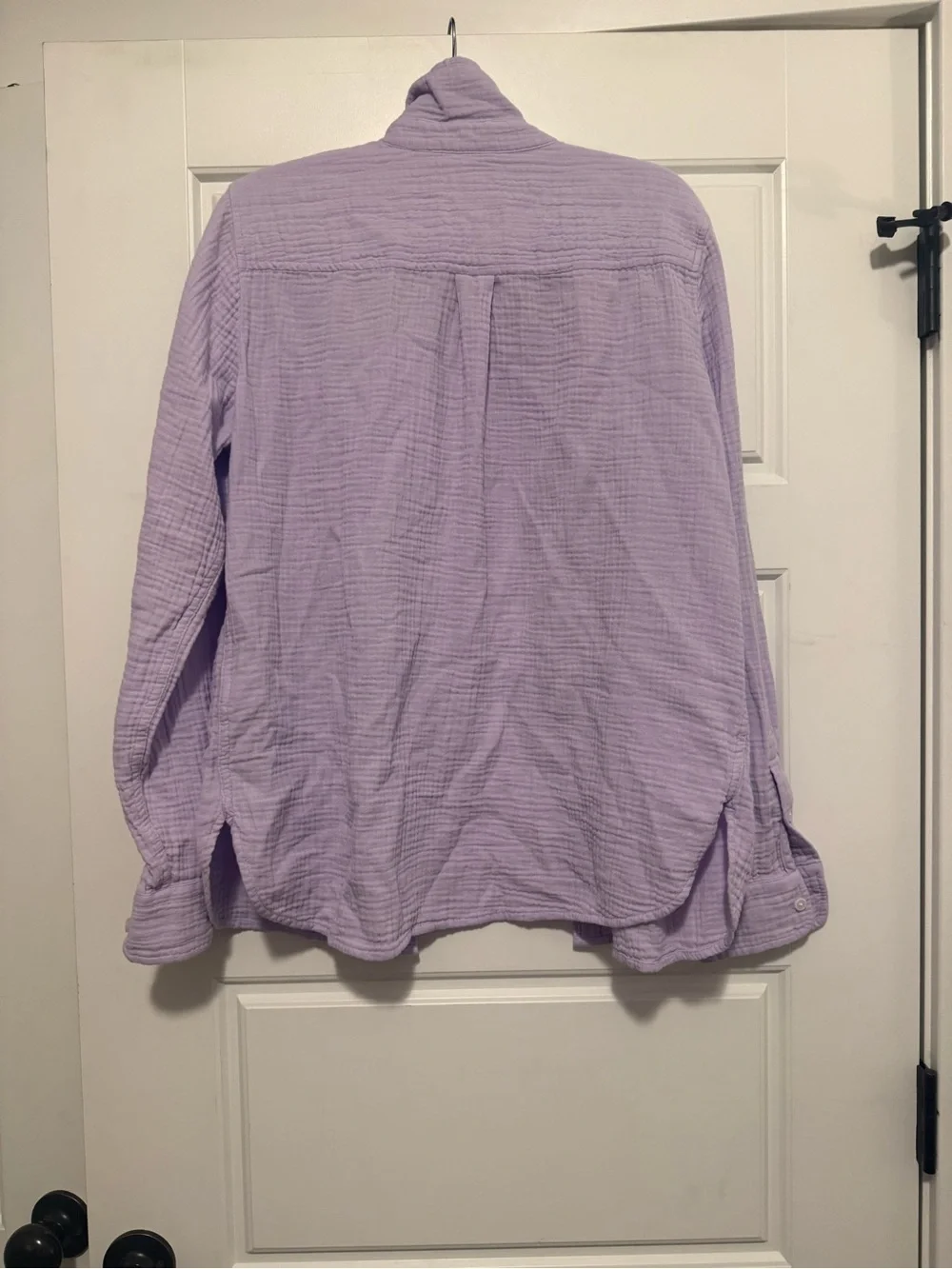 J.Crew Lavender Cotton Gauze Button Down Shirt Size Medium